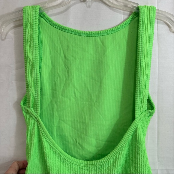 Bershka Womens One Piece Ribbed Open Back Thing Swimsuit Large - Picture 4 of 4